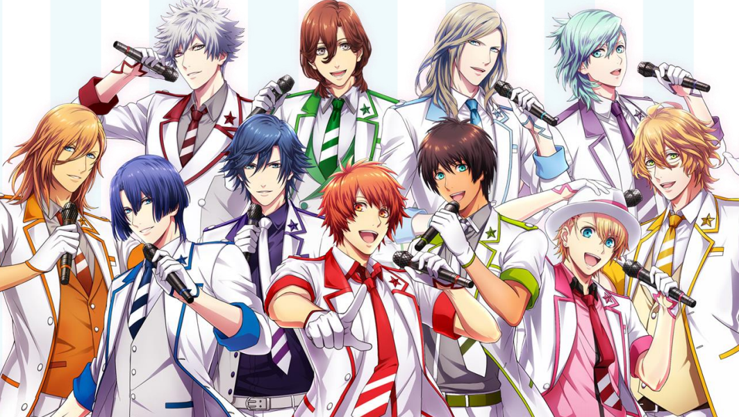 uta no prince sama fondo de pantalla,anime,dibujos animados,juventud,equipo,obra de arte