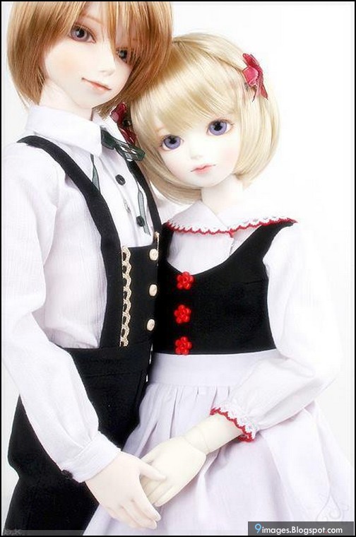 doll couple wallpaper,hair,doll,clothing,wig,hairstyle
