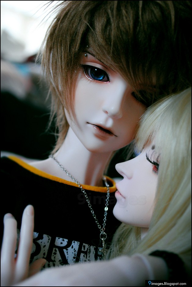 doll couple wallpaper,hair,doll,hairstyle,wig,lip