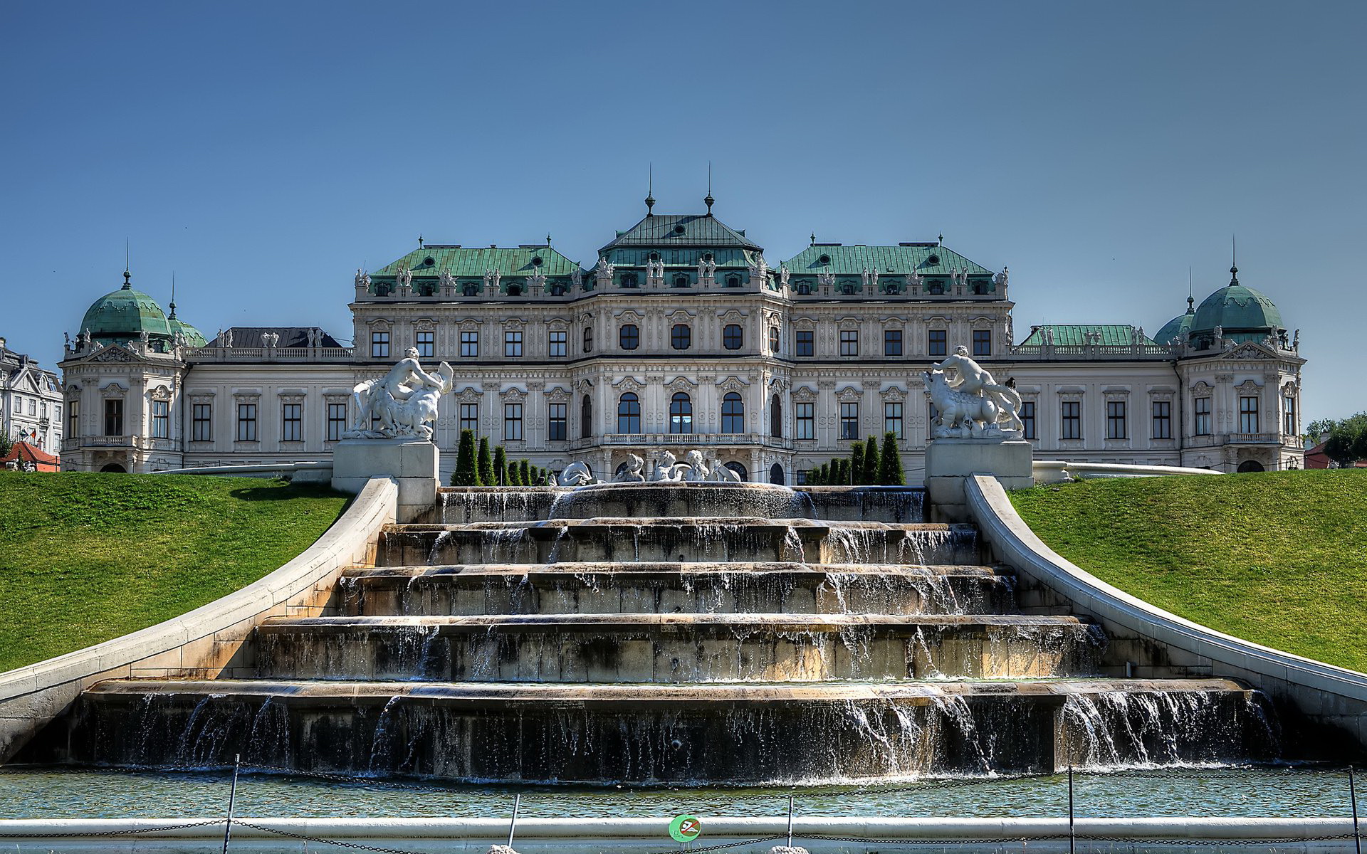 wien wallpaper,building,palace,fountain,landmark,château