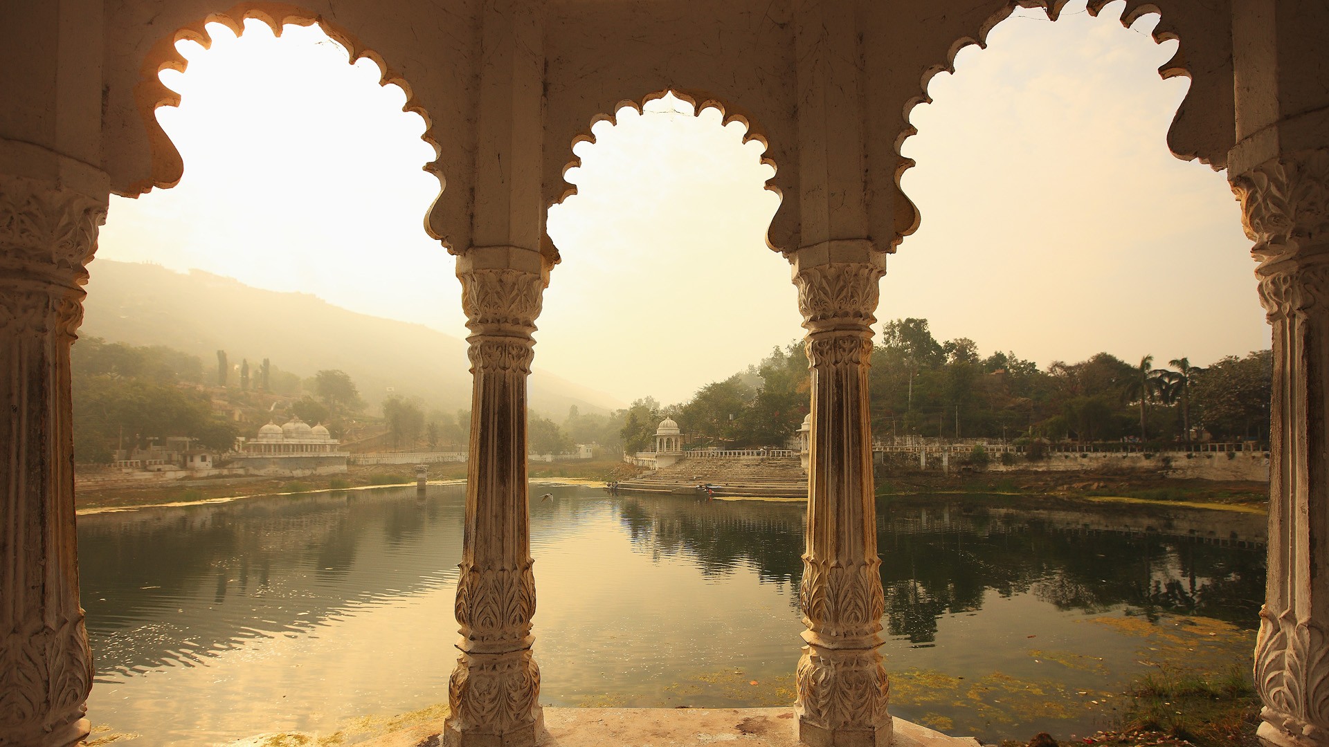 inde carte hd fond d'écran,réflexion,l'eau,miroir d'eau,matin,arbre