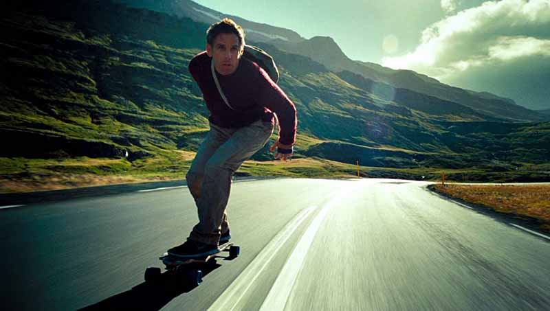 fond d'écran walter mitty,faire de la planche à roulettes,longboard,planche à roulette,longboard,freebord