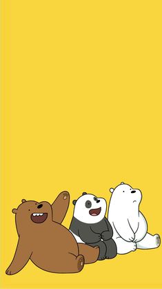 nous nus ours fond d'écran iphone,dessin animé,jaune,illustration,animation,dessin animé