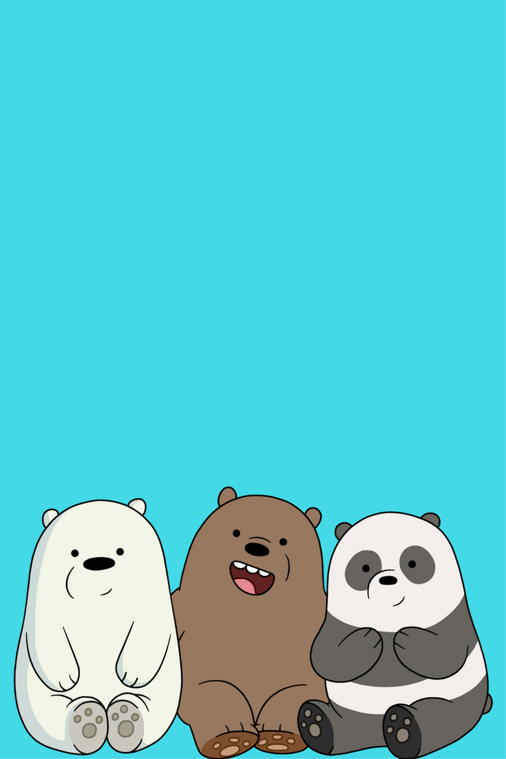 we bare bears wallpaper iphone,cartoon,illustration,snout,bear,animation