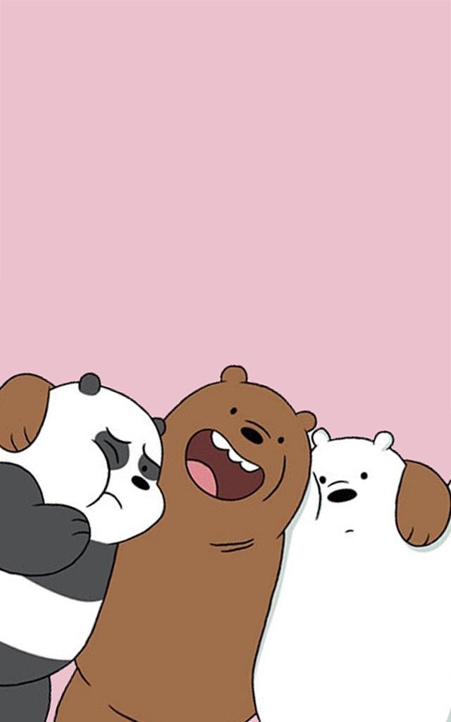 we bare bears wallpaper iphone,cartoon,animated cartoon,snout,illustration,bear