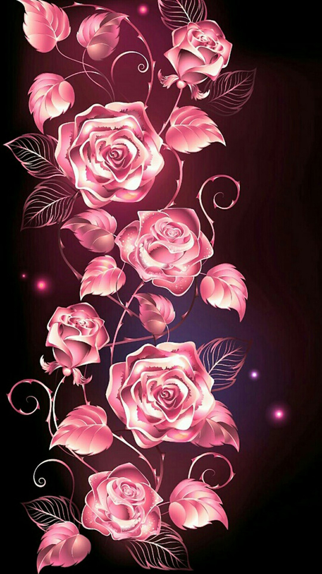 hübsche rosentapeten,rosa,gartenrosen,rose,blume,illustration