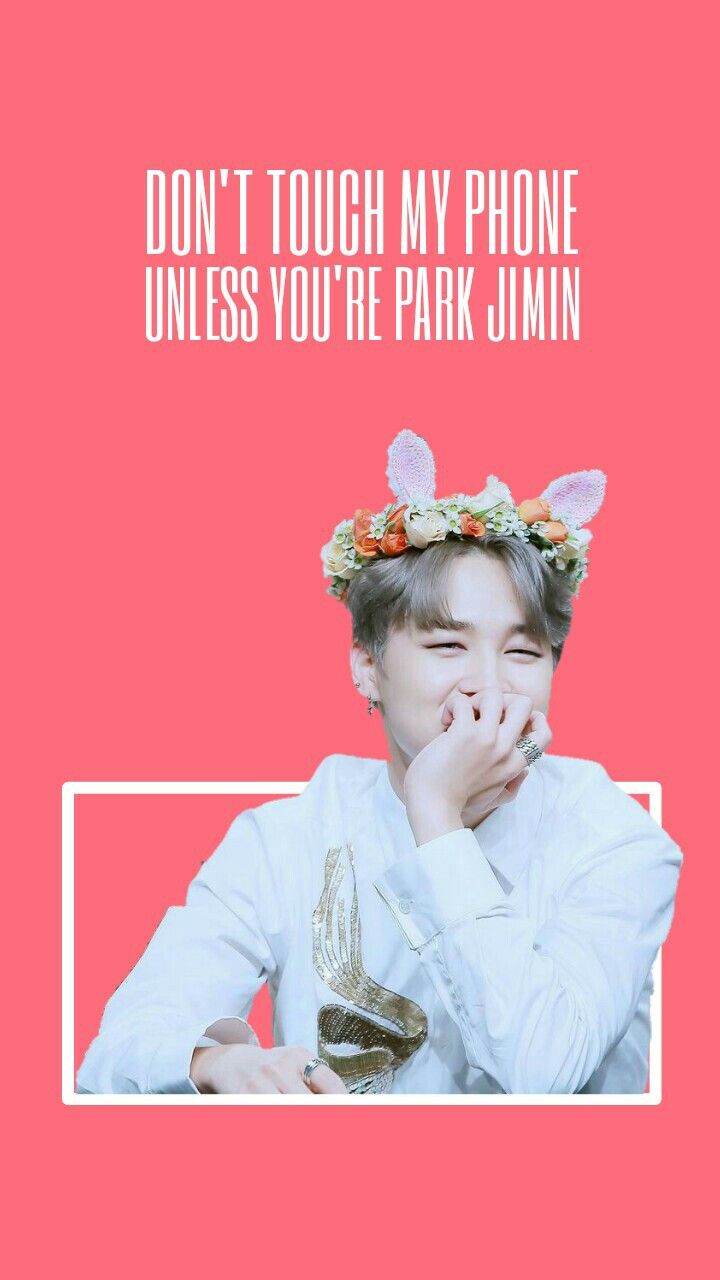 Dont Touch My Phone Wallpaper Bts Jimin WallpaperUse