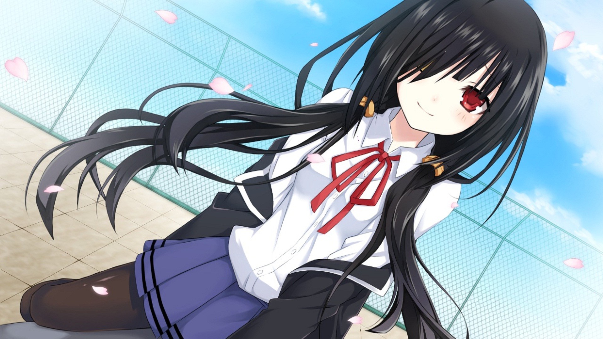 kurumi wallpaper hd,hair,cartoon,anime,black hair,hairstyle