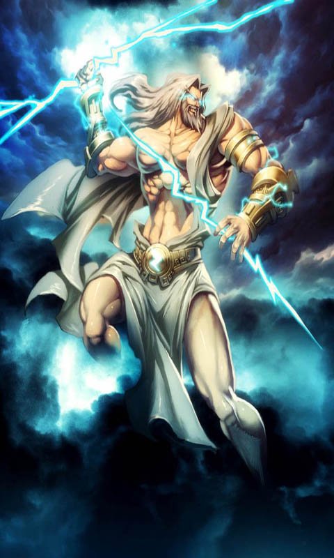 fond d'écran zeus,oeuvre de cg,personnage fictif,mythologie,anime,illustration