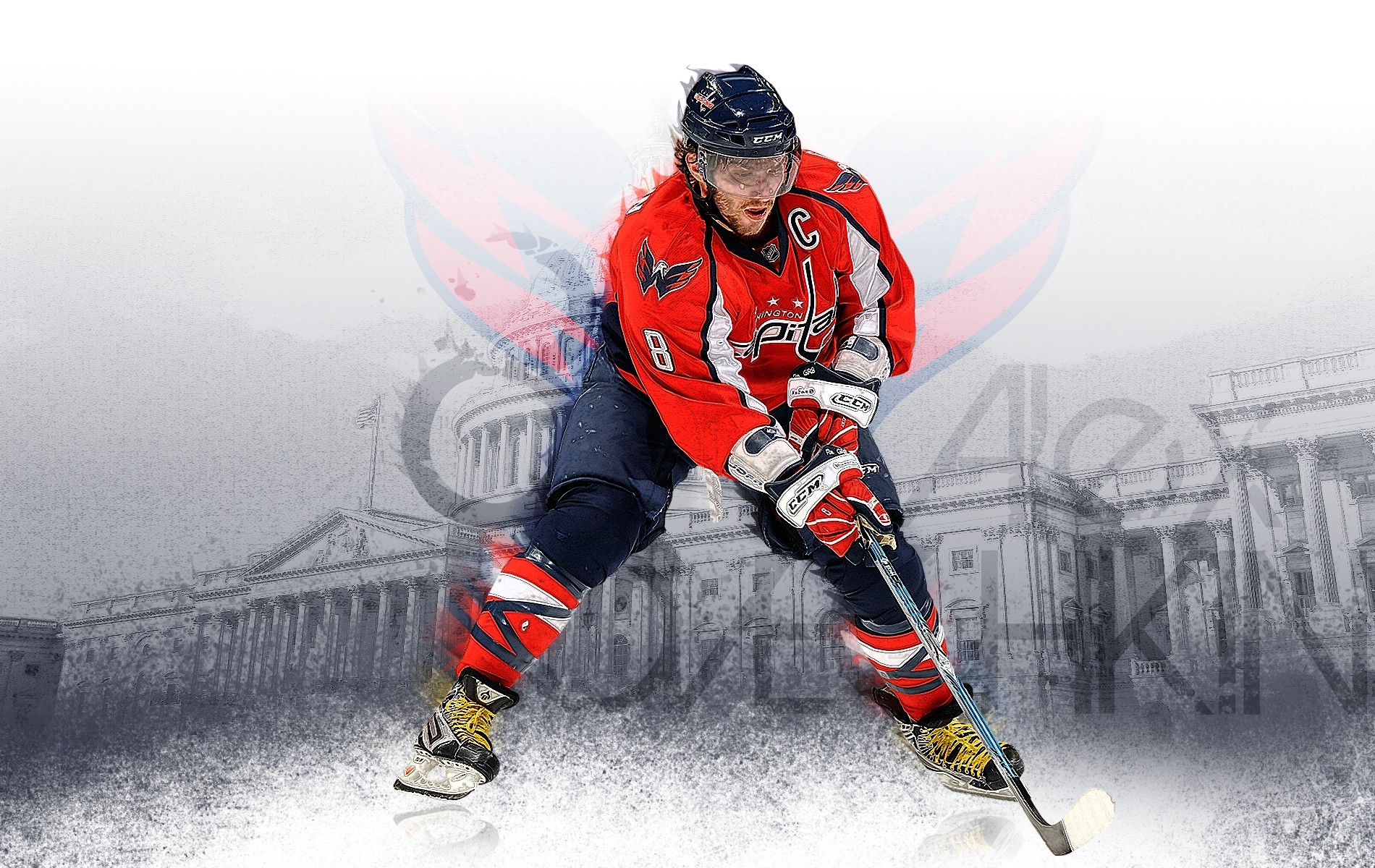 ovechkin wallpaper,skier,sports gear,ice hockey equipment,sports,bandy