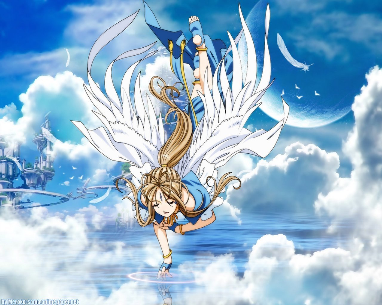 ah wallpaper,sky,cg artwork,mythology,fictional character,anime