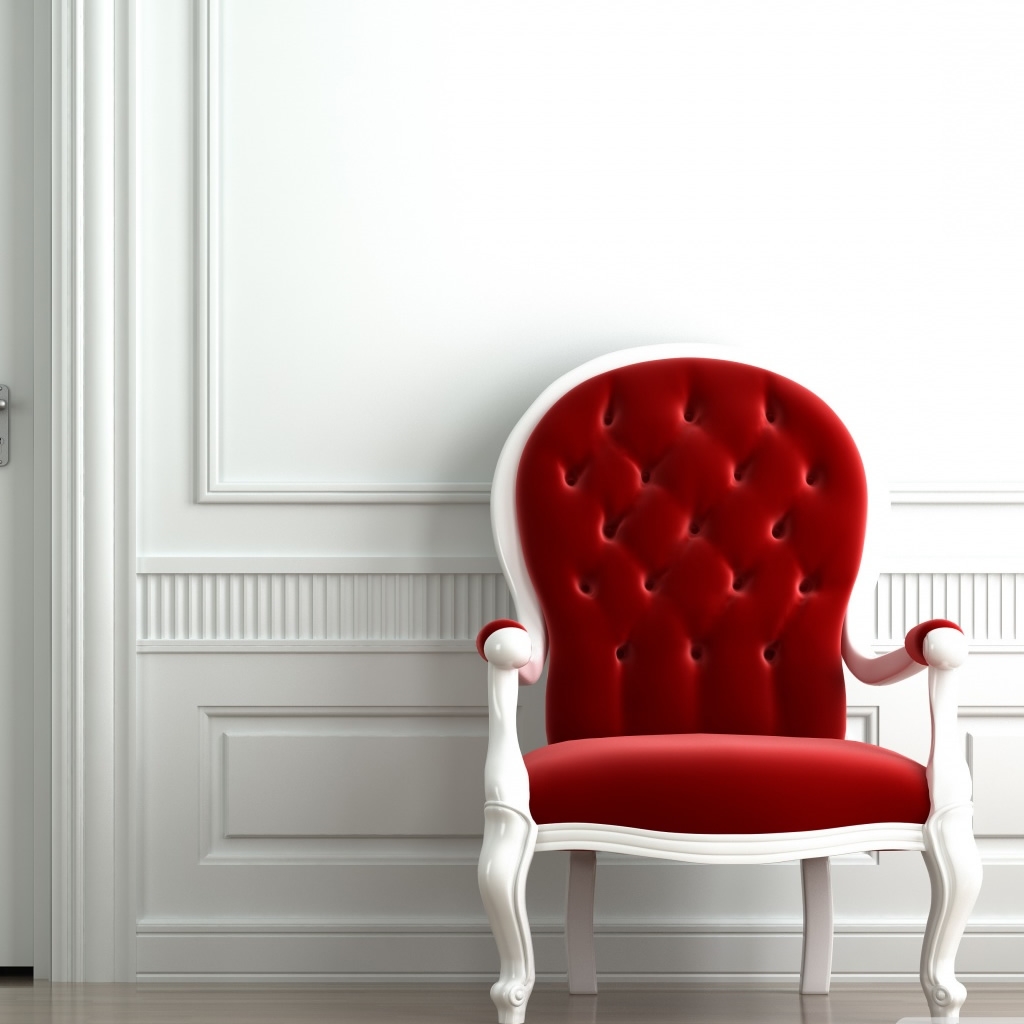 chair wallpaper hd,red,chair,furniture,white,wall