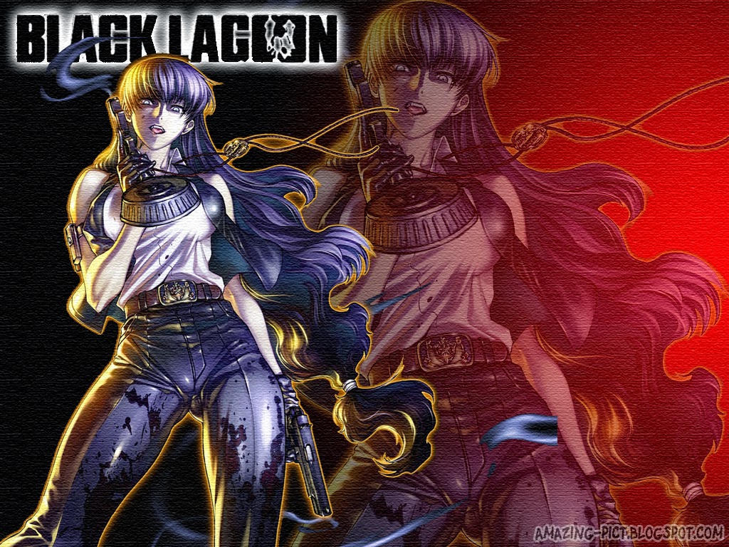 revy black lagoon wallpaper,cg artwork,fictional character,fiction,anime,demon