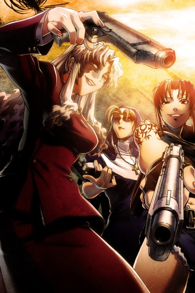 Revy Black Lagoon Wallpaper Hair Cartoon Anime Black Hair Hairstyle 9846 Wallpaperuse