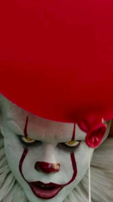 pennywise iphone wallpaper,red,head,nose,smile,lip
