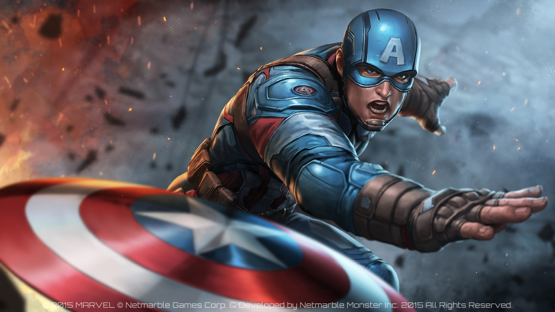marvel future fight wallpaper,captain america,superhero,fictional character,hero,action figure