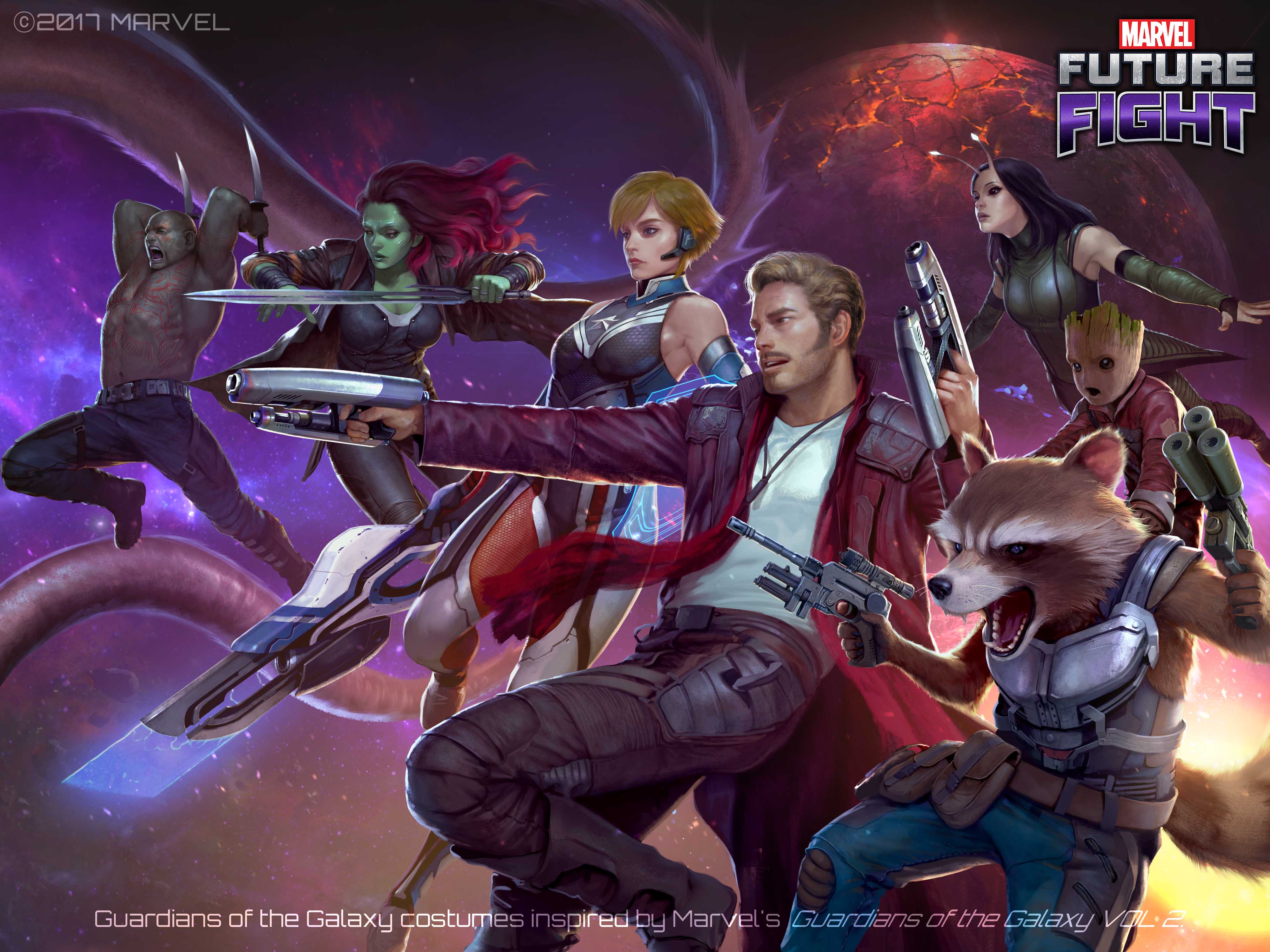 marvel future fight wallpaper,action adventure game,pc game,fictional character,cg artwork,games
