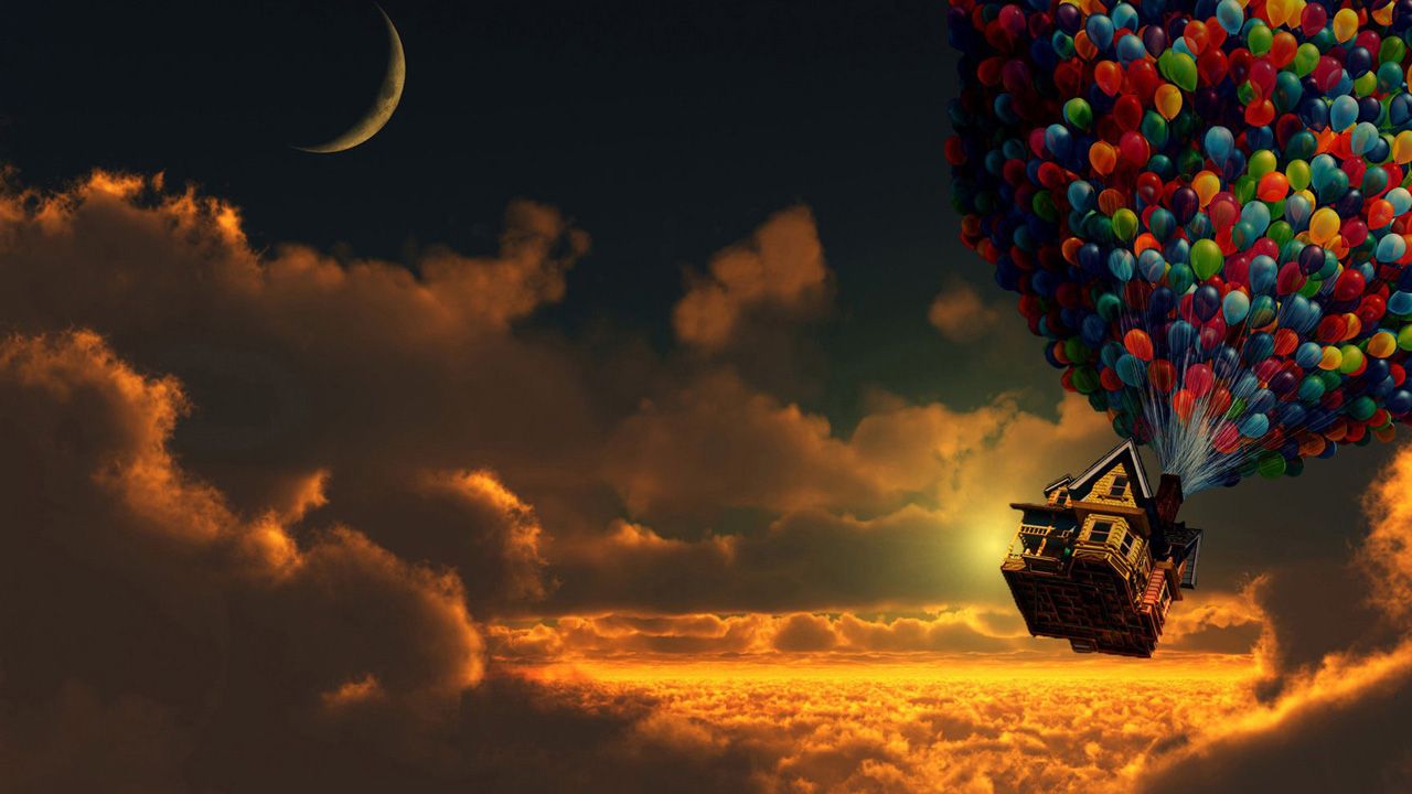 nice and cute wallpaper,sky,hot air ballooning,cloud,hot air balloon,mode of transport