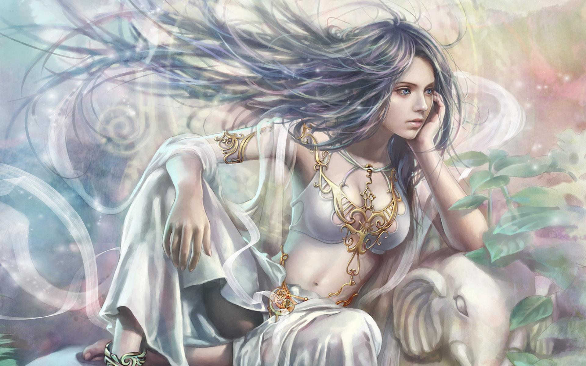 cg girl wallpaper,cg artwork,illustration,fictional character,mythology,art