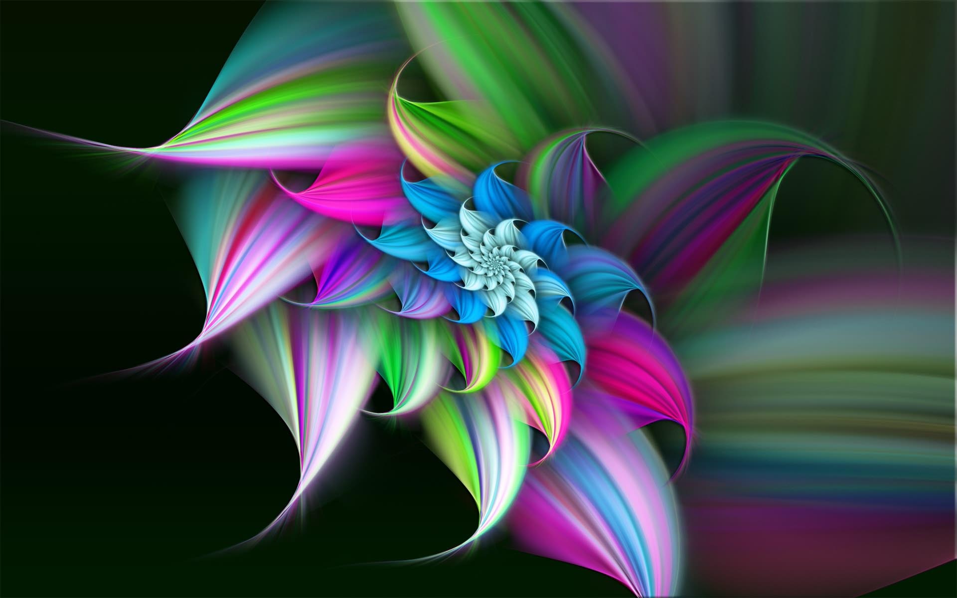 fond d'écran sumit,art fractal,bleu,fleur,pétale,plante