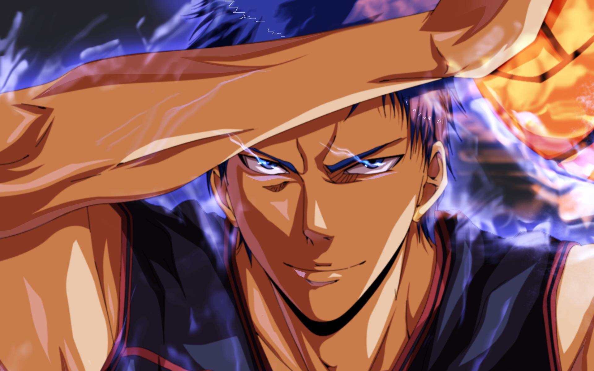 aomine daiki fond d'écran hd,dessin animé,anime,oeuvre de cg,personnage fictif,animation