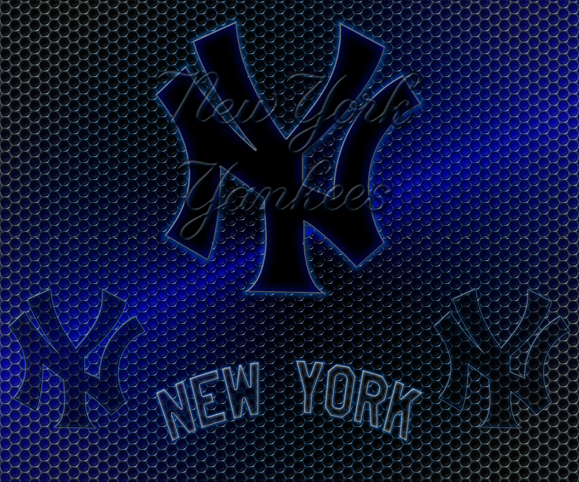 sfondo di iphone di new york yankees,nero,blu,font,blu elettrico,testo
