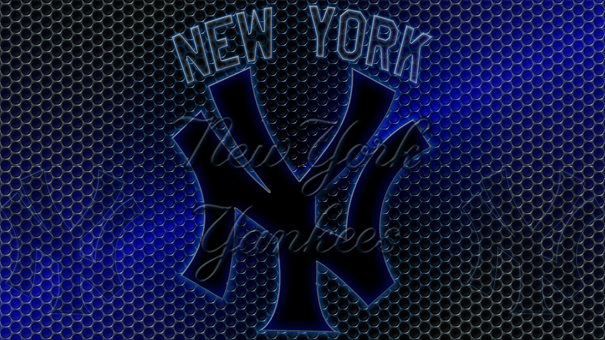 뉴욕 양키스 아이폰 배경 화면,푸른,폰트,강청색,본문,마조 렐 블루