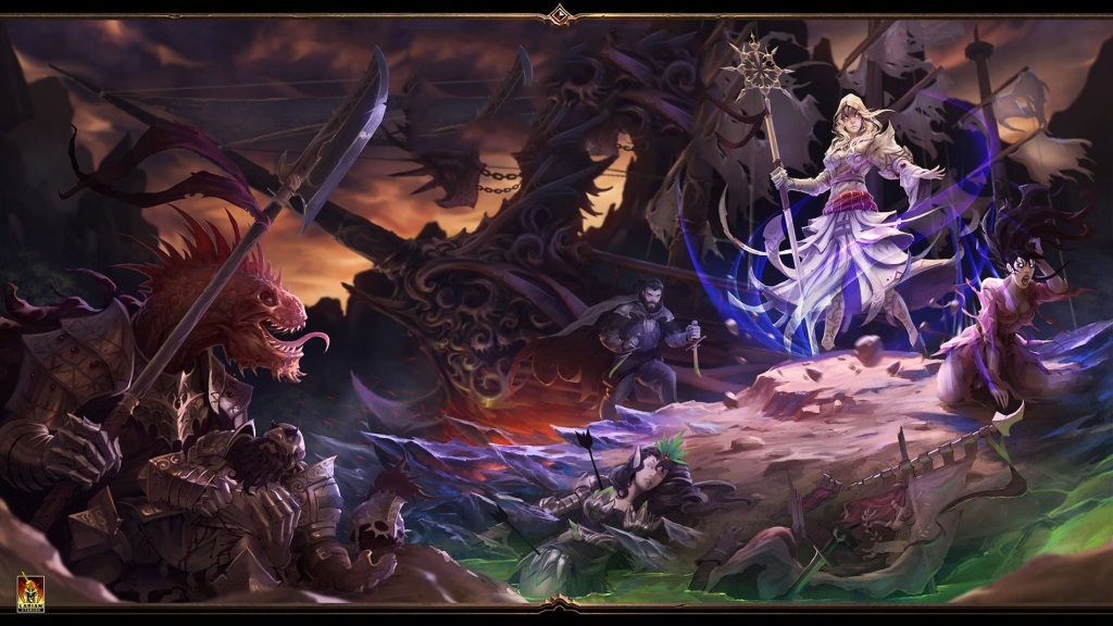 divinity original sin wallpaper,action adventure game,cg artwork,strategy video game,adventure game,mythology