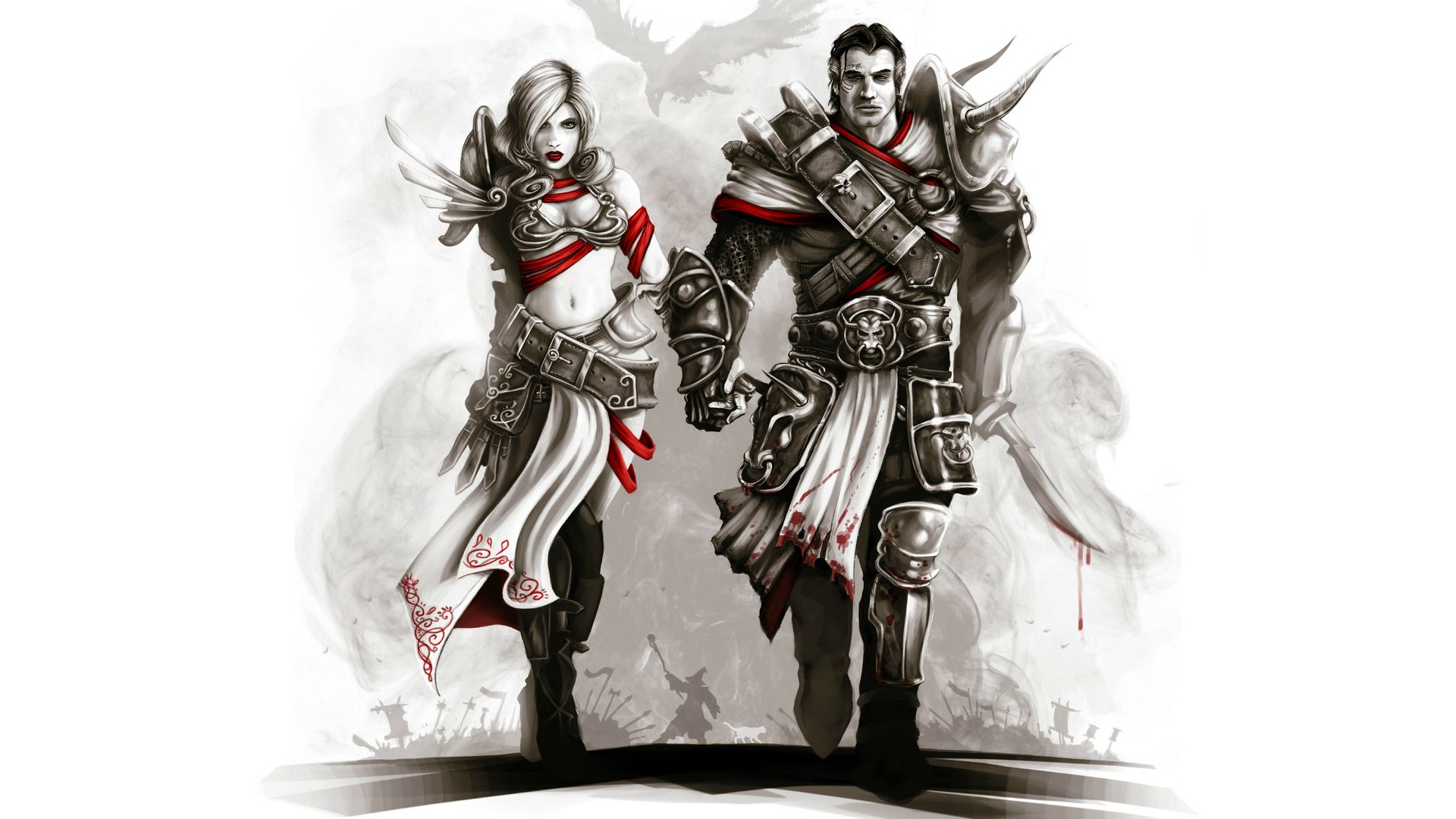 divinity original sin wallpaper,cavaliere,armatura,illustrazione,personaggio fittizio,action figure