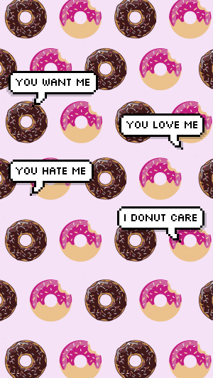 donut touch my phone wallpaper,sweetness,food,font,honmei choco,cuisine