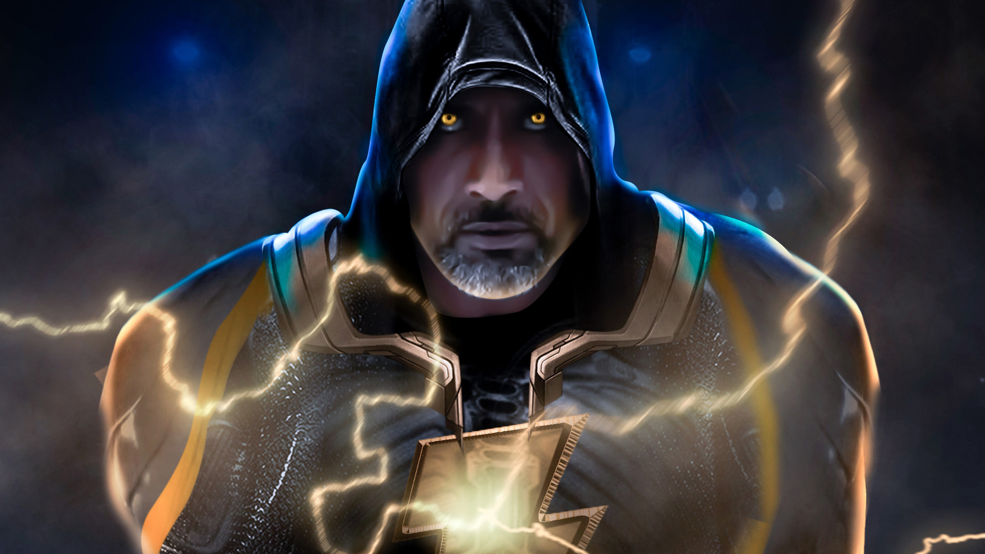 black adam wallpaper,human,fictional character,cool,digital compositing,superhero