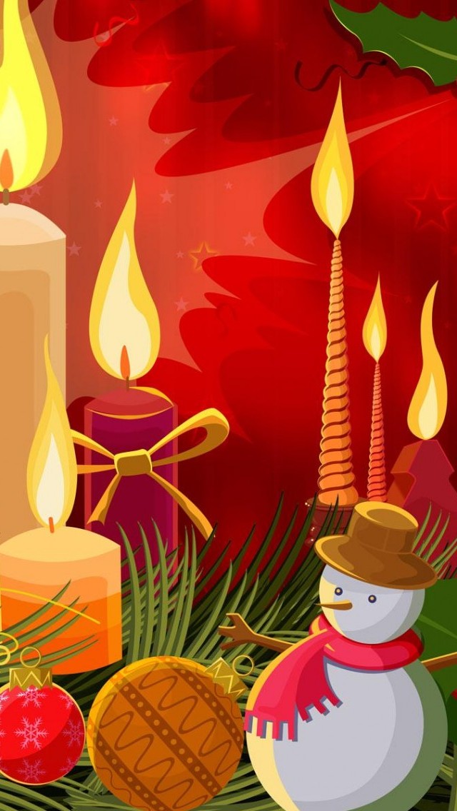 christmas wallpaper hd iphone,illustration,lighting,candle,christmas eve,art