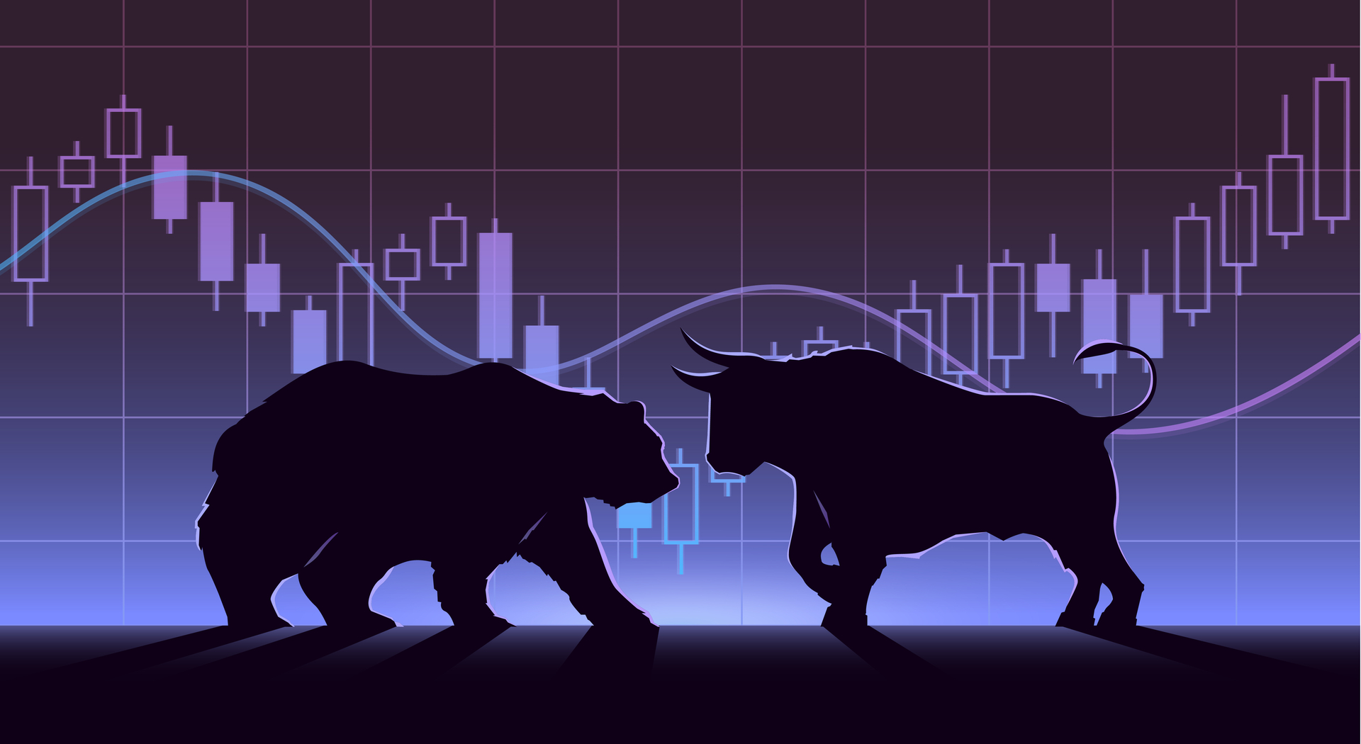 forex trading wallpaper,stier,illustration,bison,silhouette,kunst