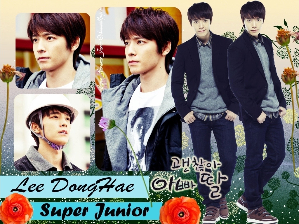 donghae wallpaper,collage,película,portada del álbum,música pop,drama