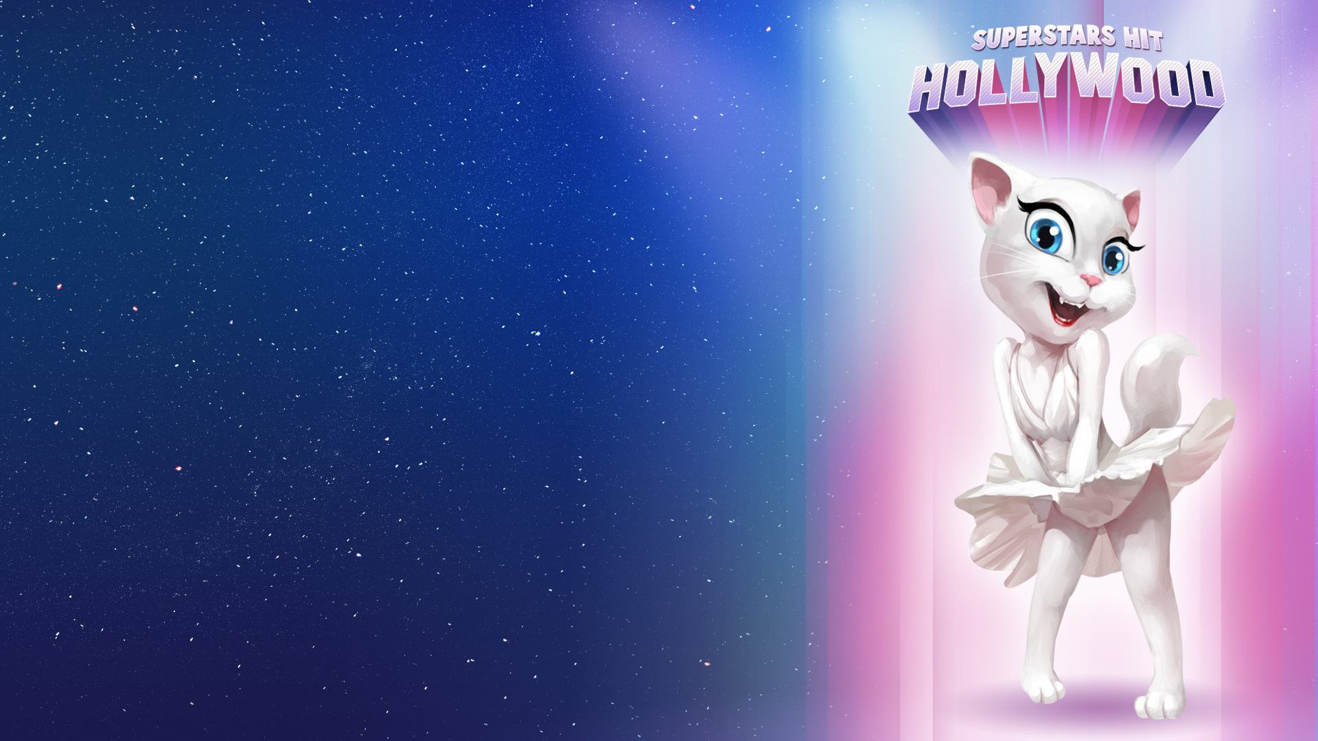 talking angela wallpaper,animated cartoon,cartoon,animation,sky,fictional character