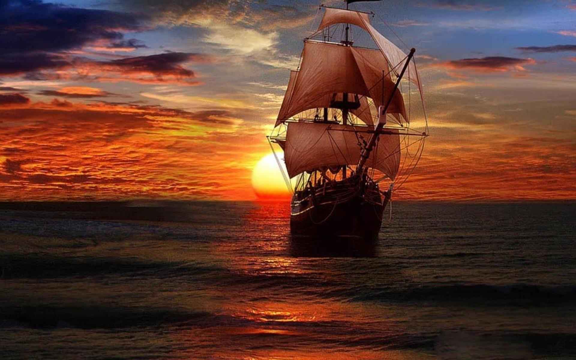 barco wallpaper,vehicle,sailing ship,caravel,calm,ocean