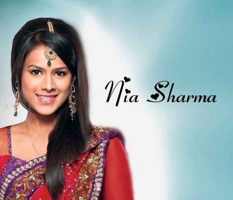 nia sharma hd wallpaper,sari,vestito formale,rifacimento,sorridi,servizio fotografico
