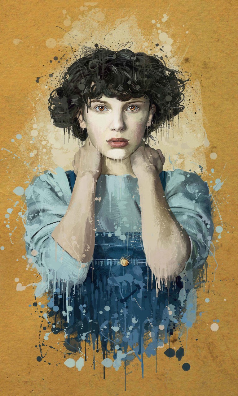 eleven wallpaper,portrait,painting,art,watercolor paint,illustration