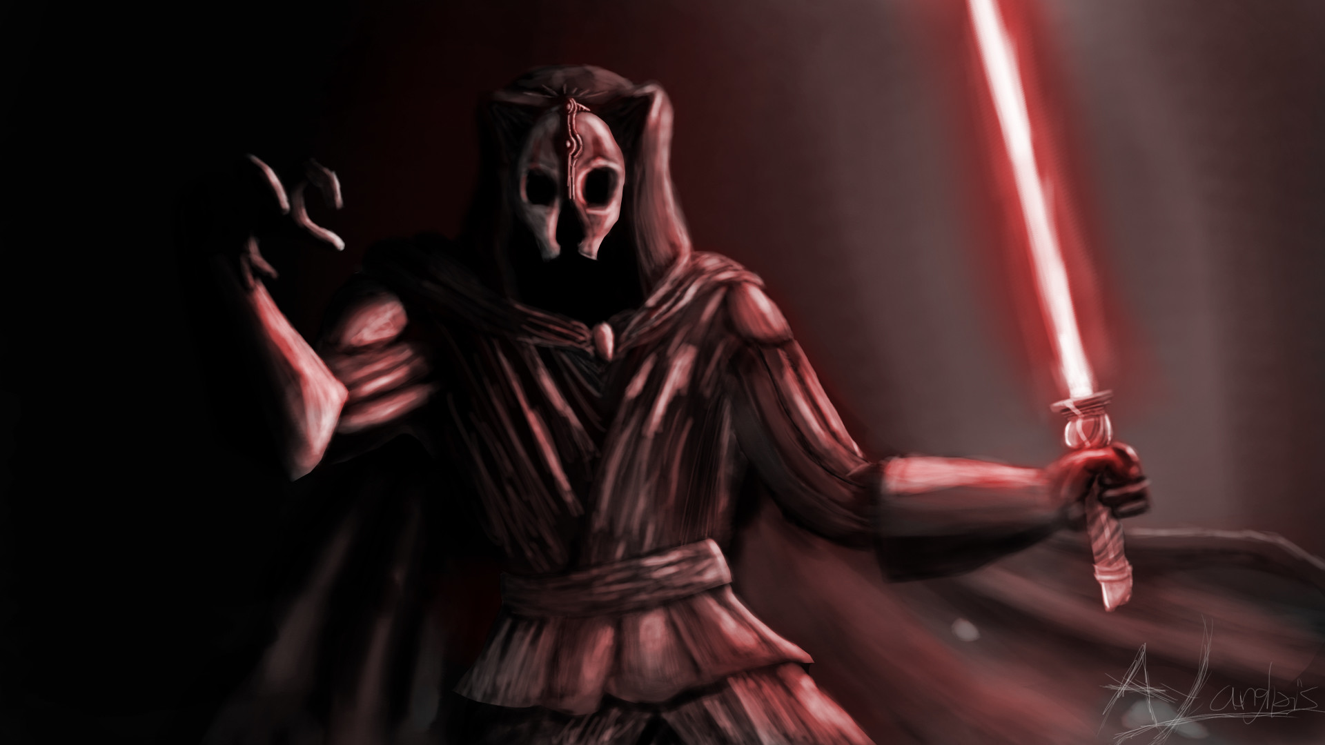 darth nihilus wallpaper,fictional character,darkness,fiction,supervillain,cg artwork