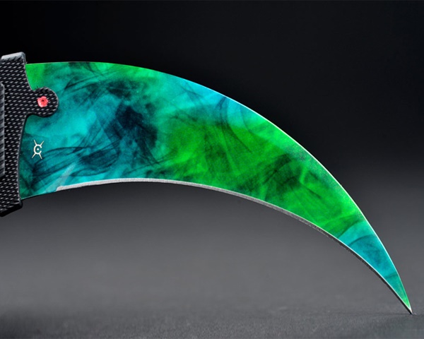 doppler wallpaper,green,knife,blade
