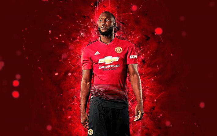 lukaku wallpaper,red,football player,font,jersey,graphics