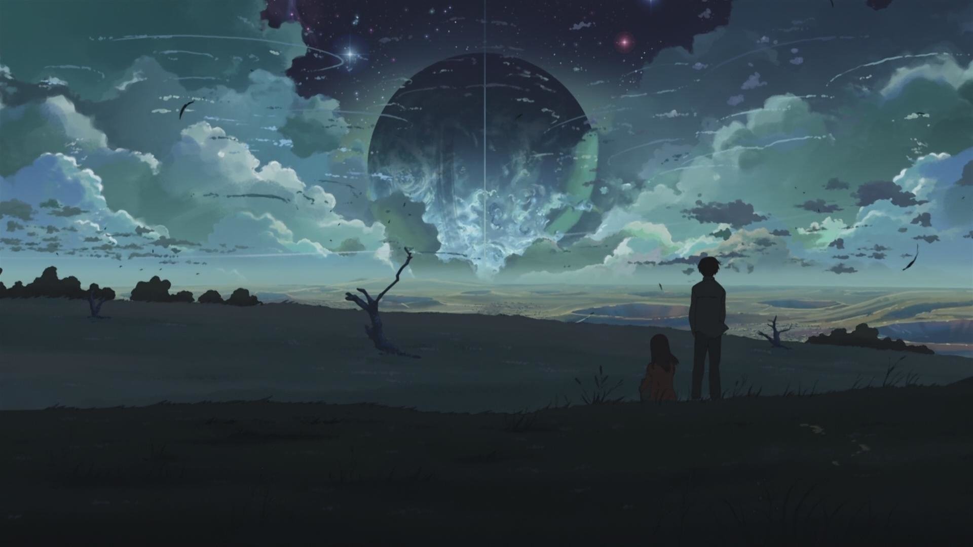 fond d'écran makoto,ciel,atmosphère,illustration,espace,oeuvre de cg