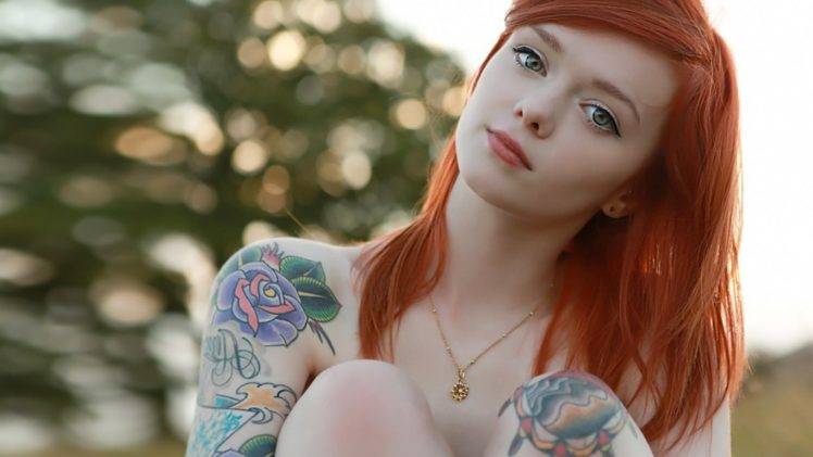 hot tattoo girl wallpaper,hair,face,beauty,shoulder,lip