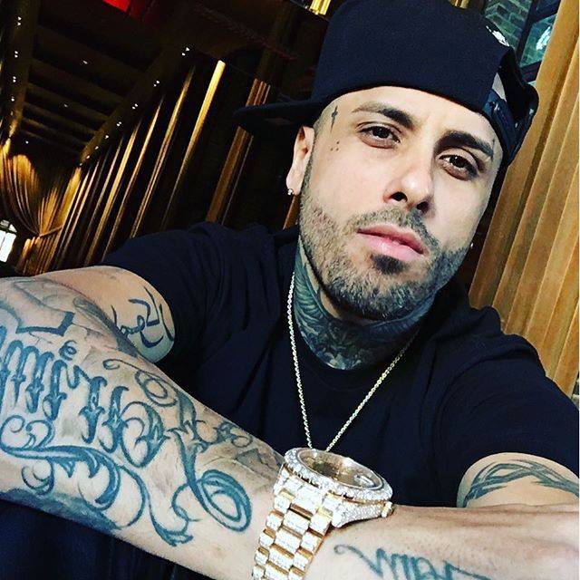 Nicky Jam Grammy Awards Du 20 Novembre 2015 A Las Vegas Face Tattoo