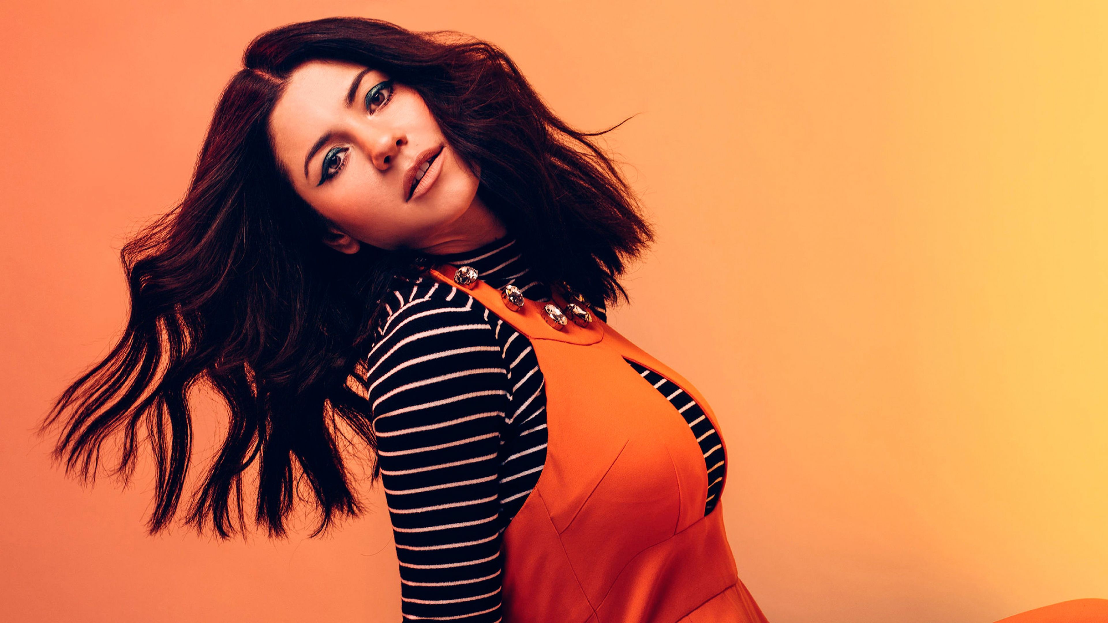 marina and the diamonds wallpaper,hair,photo shoot,orange,beauty,hairstyle