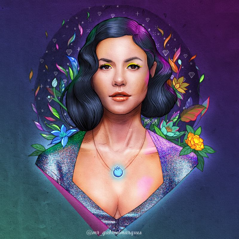 marina and the diamonds wallpaper,face,purple,beauty,violet,illustration