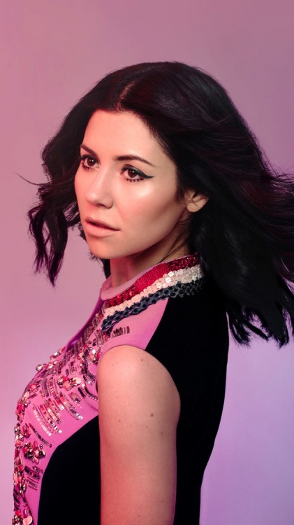 marina and the diamonds wallpaper,hair,eyebrow,hairstyle,black hair,pink