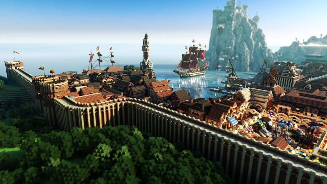 best minecraft wallpaper,landmark,metropolitan area,metropolis,city,strategy video game