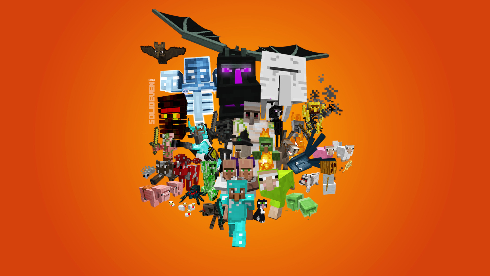 best minecraft wallpaper,graphic design,illustration,design,font,graphics