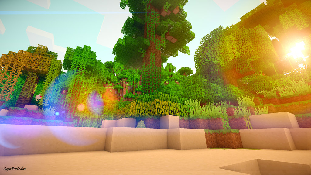 Jungle Sun Rise By Sugarfreecookiesd5wvyj1 Minecraft Shader